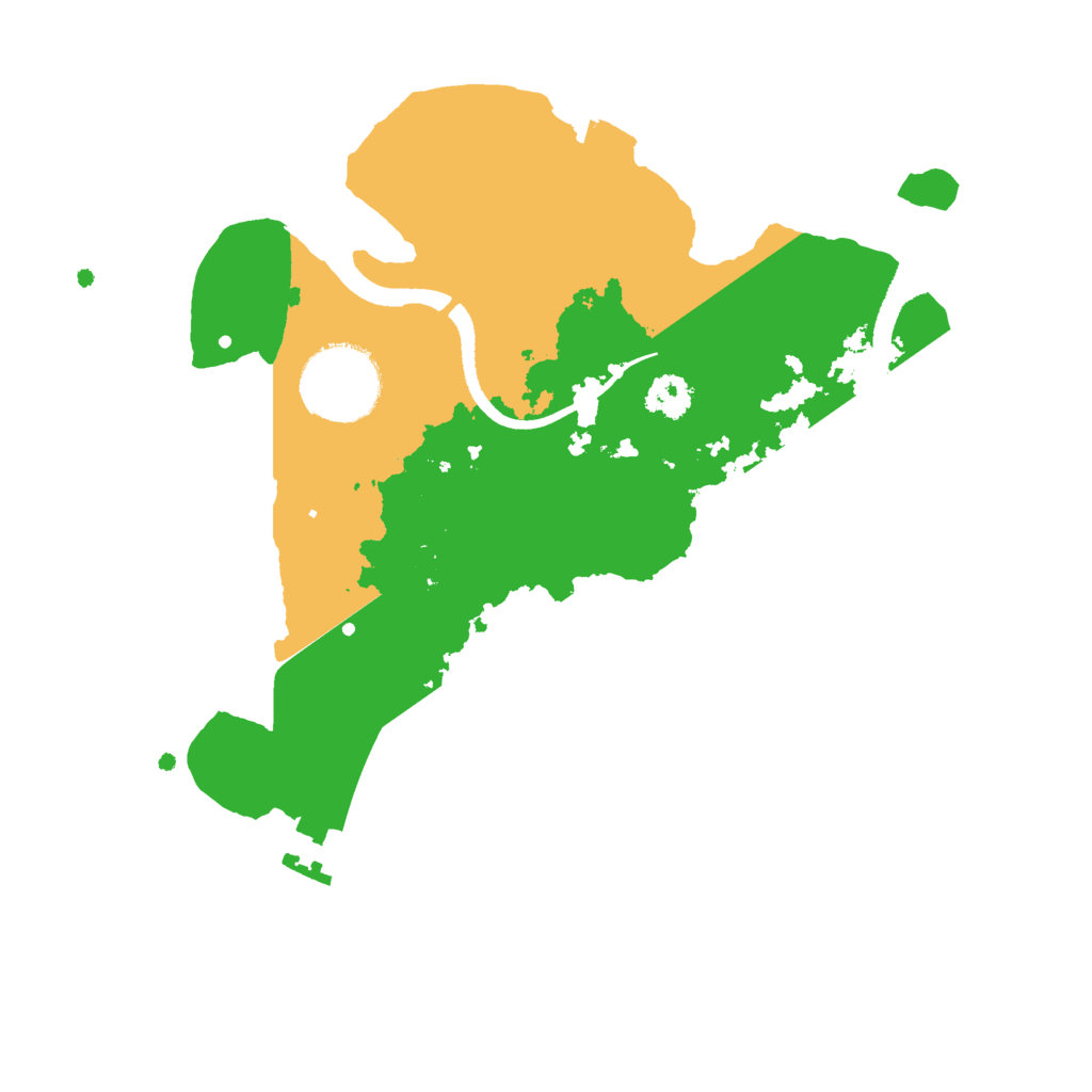 Biome Rust Map: Procedural Map, Size: 2500, Seed: 410097718