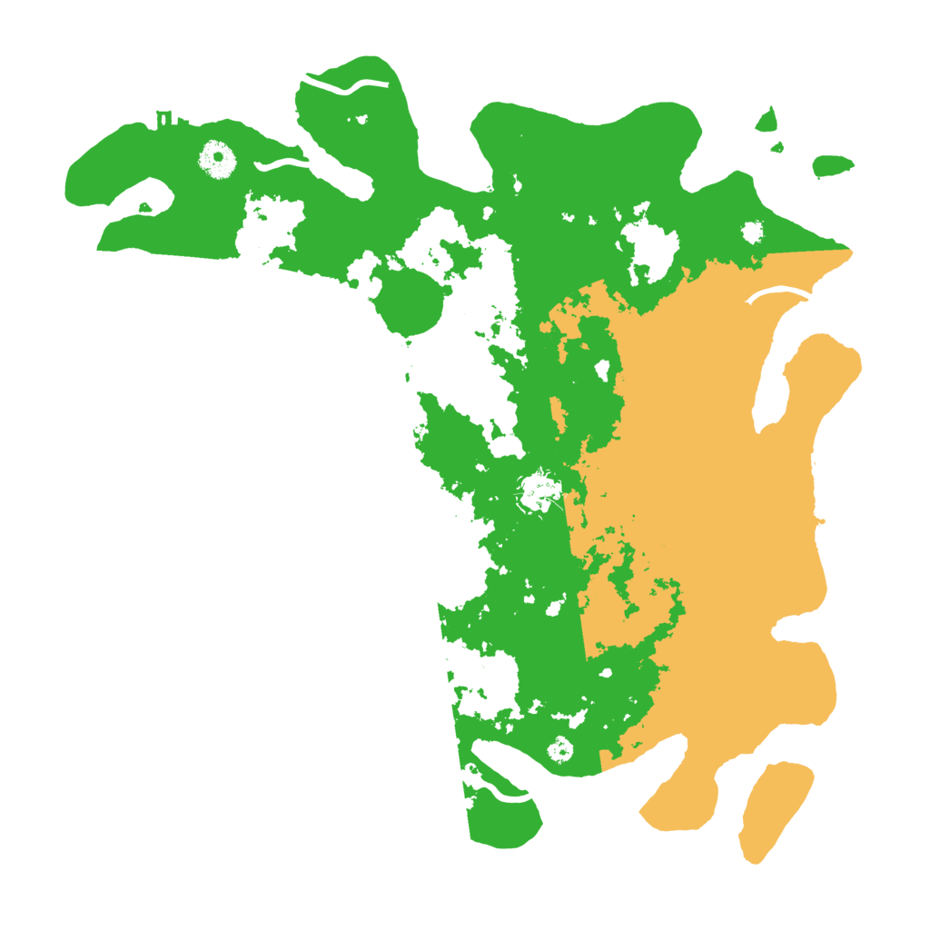 Biome Rust Map: Procedural Map, Size: 3800, Seed: 31464