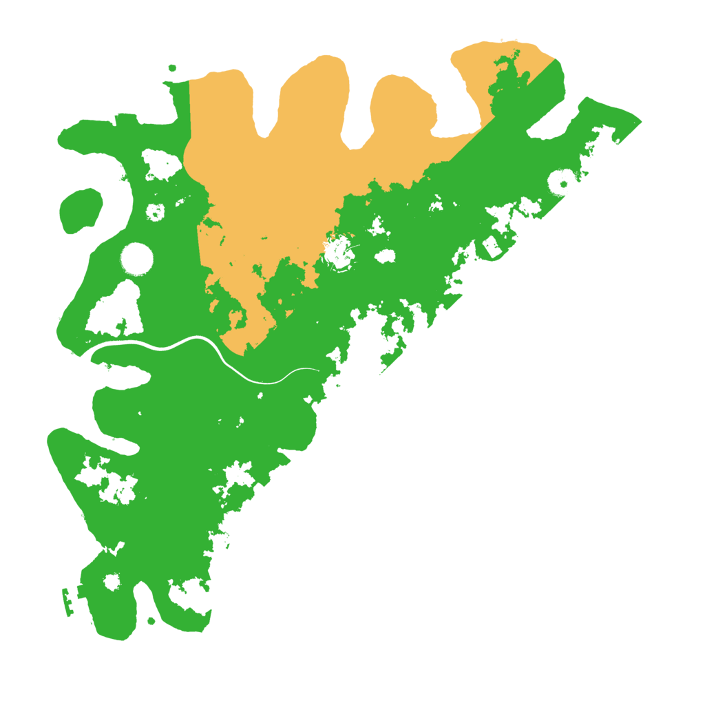 Biome Rust Map: Procedural Map, Size: 3800, Seed: 3164