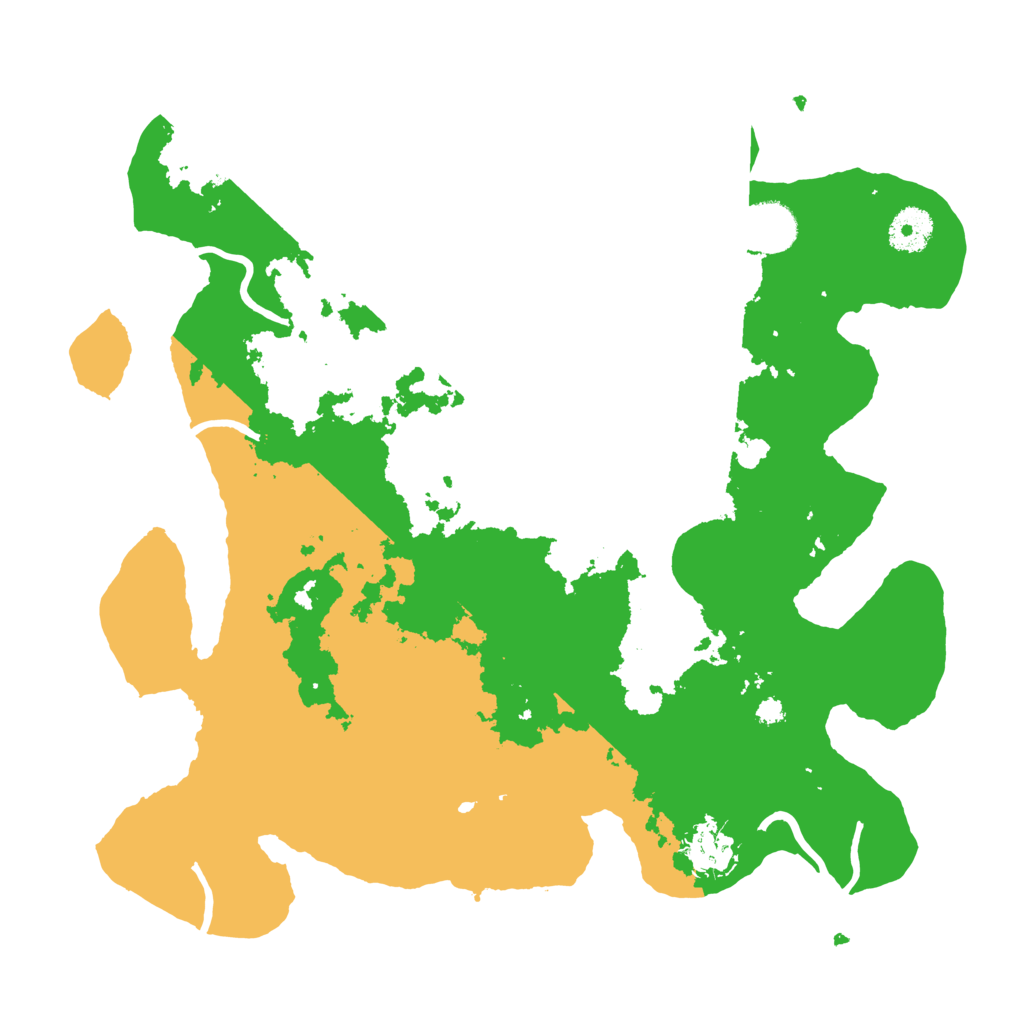 Biome Rust Map: Procedural Map, Size: 3500, Seed: 117545505
