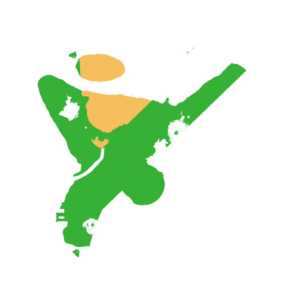 Biome Rust Map: Procedural Map, Size: 2000, Seed: 3164