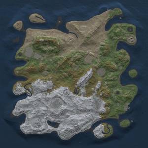 Thumbnail Rust Map: Procedural Map, Size: 4000, Seed: 135036764, 17 Monuments