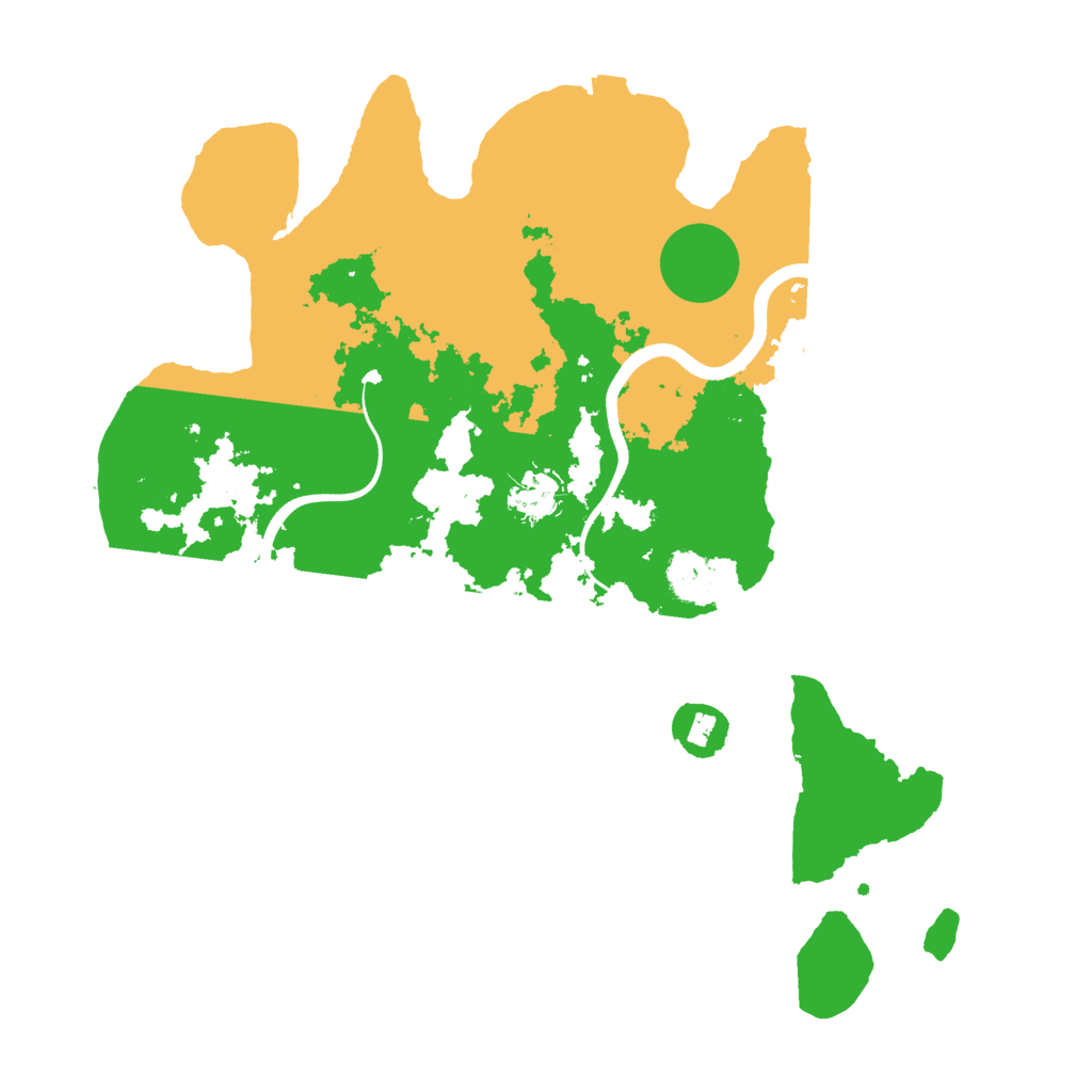 Biome Rust Map: Procedural Map, Size: 3650, Seed: 8204609