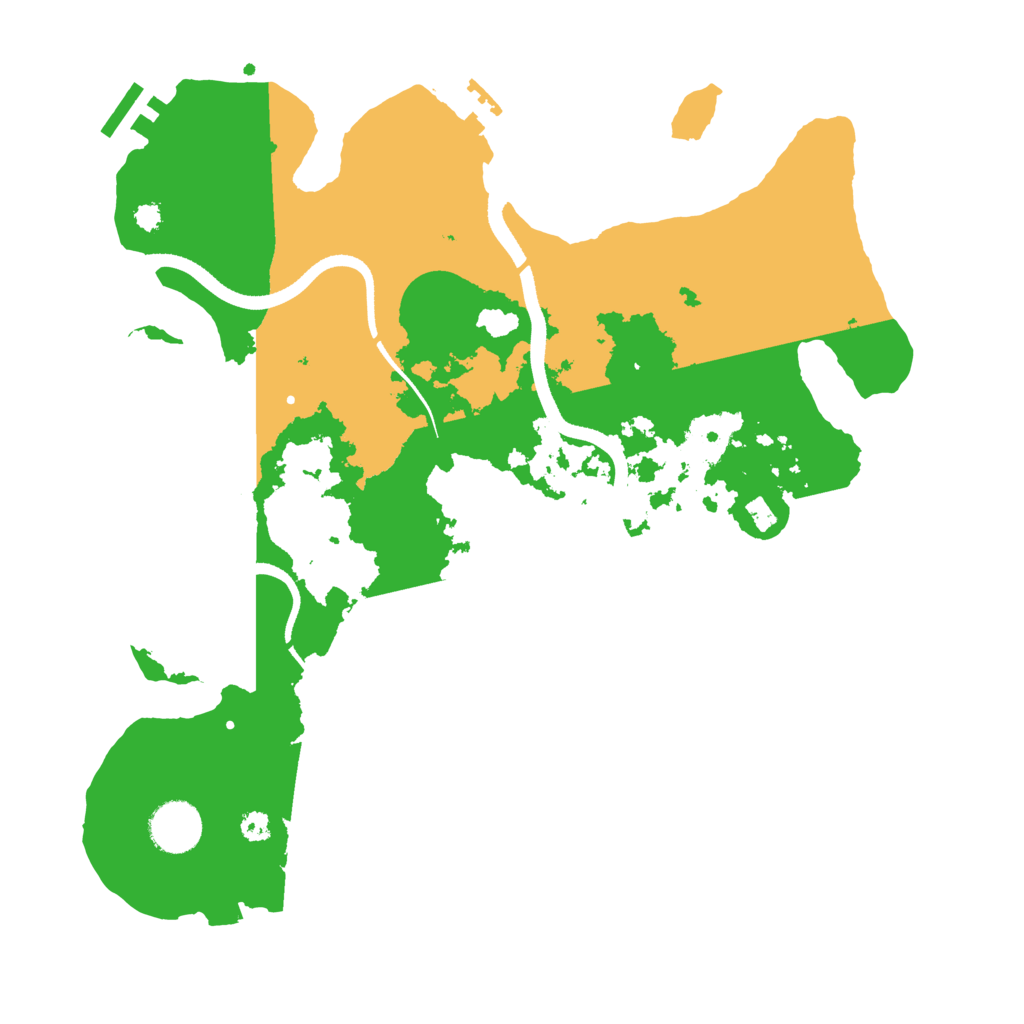 Biome Rust Map: Procedural Map, Size: 3450, Seed: 30498908