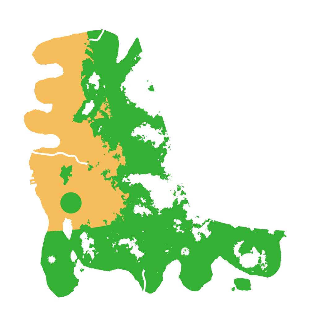 Biome Rust Map: Procedural Map, Size: 3950, Seed: 45237551