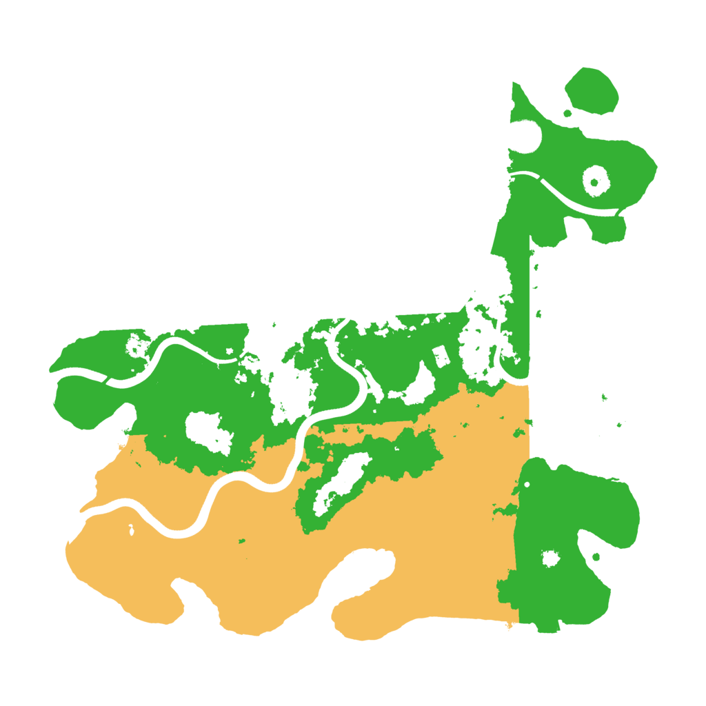 Biome Rust Map: Procedural Map, Size: 3700, Seed: 76686129