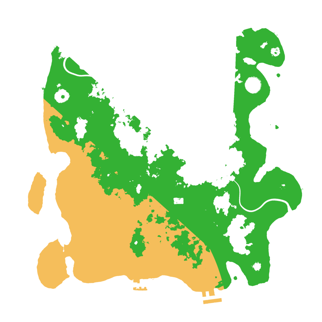 Biome Rust Map: Procedural Map, Size: 3500, Seed: 84534543