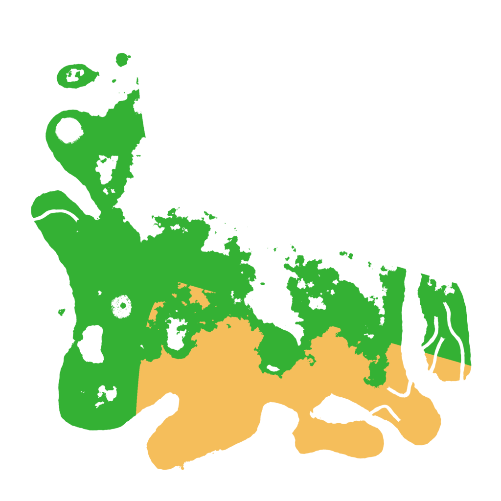 Biome Rust Map: Procedural Map, Size: 3500, Seed: 21423