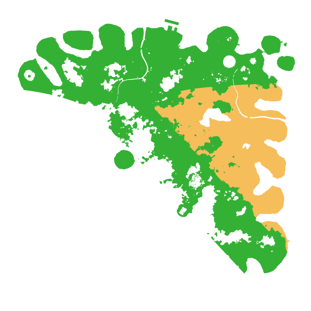 Biome Rust Map: Procedural Map, Size: 4400, Seed: 85933840
