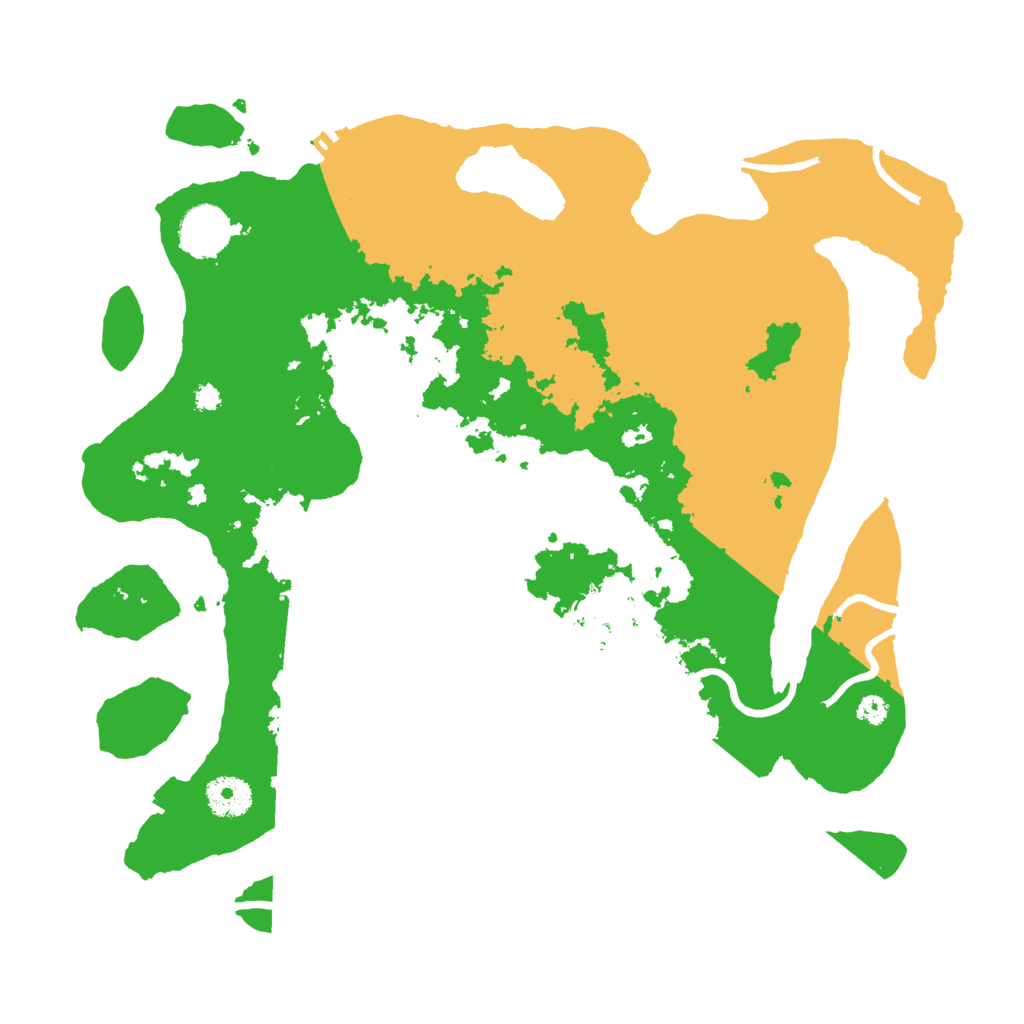 Biome Rust Map: Procedural Map, Size: 3550, Seed: 74060642