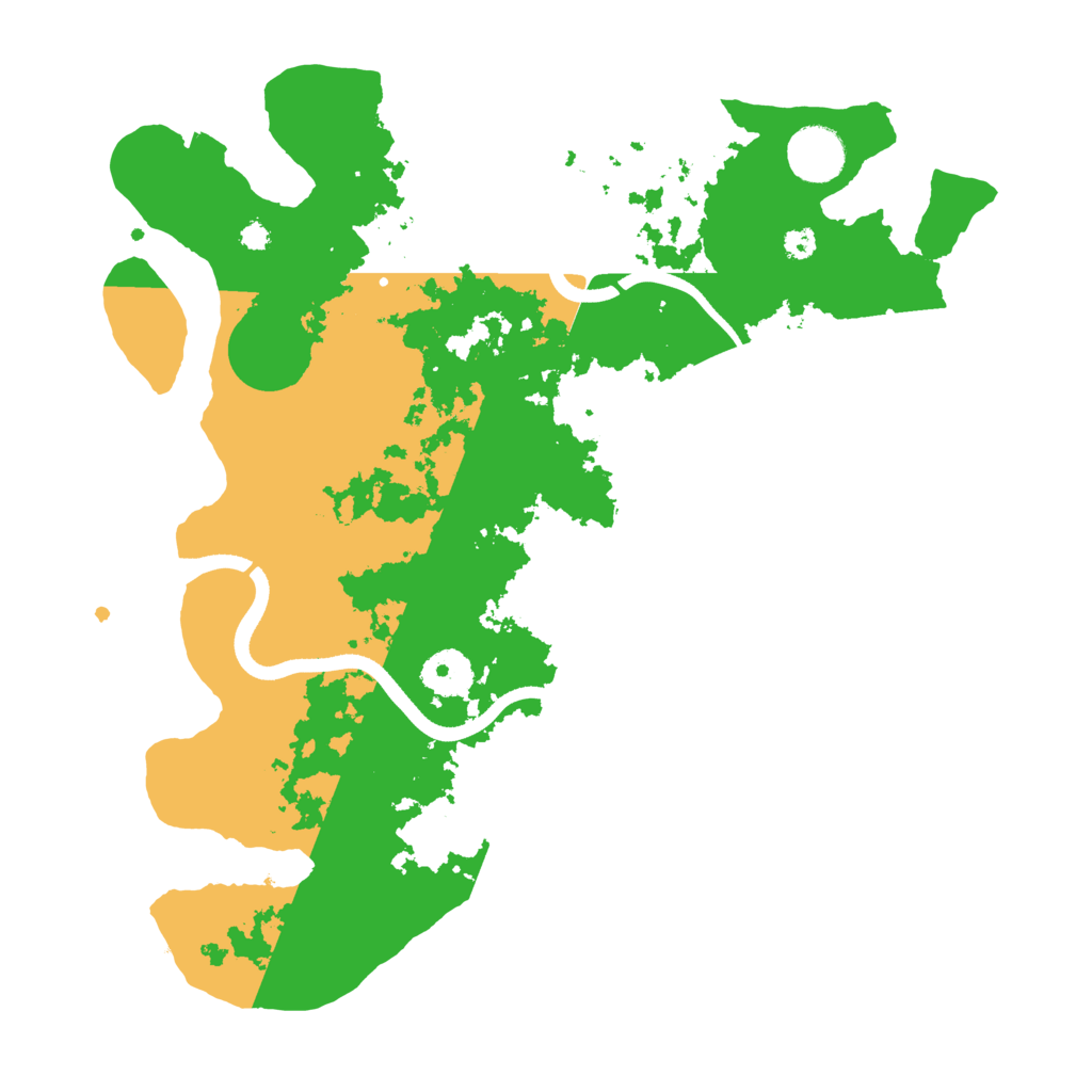 Biome Rust Map: Procedural Map, Size: 3500, Seed: 1379651798
