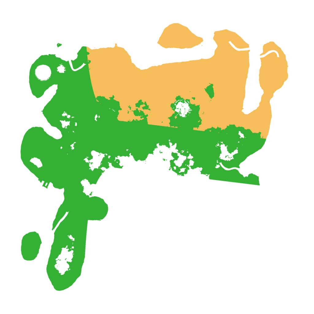 Biome Rust Map: Procedural Map, Size: 3500, Seed: 91319587