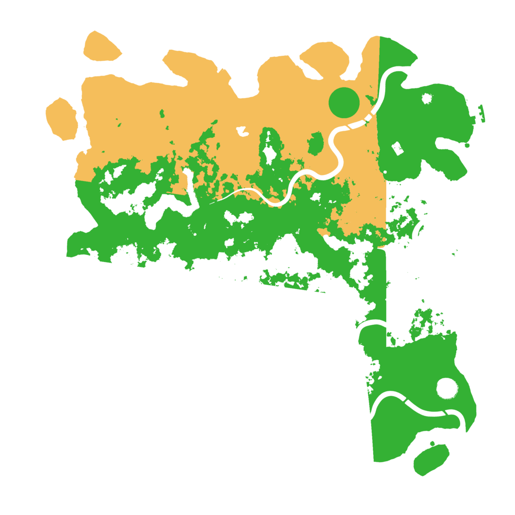 Biome Rust Map: Procedural Map, Size: 4400, Seed: 43783595