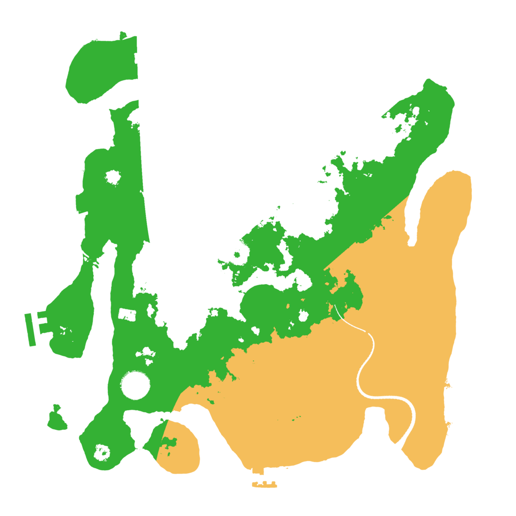 Biome Rust Map: Procedural Map, Size: 3176, Seed: 3213
