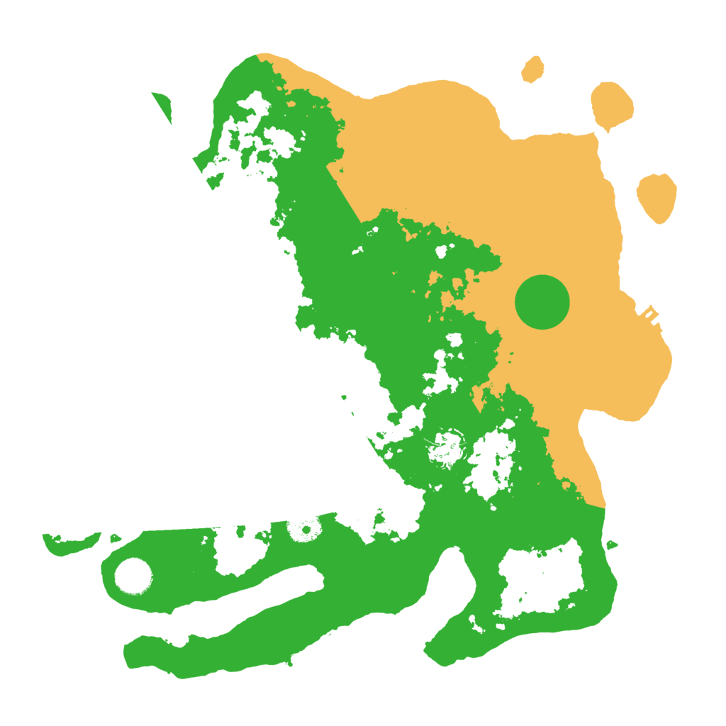 Biome Rust Map: Procedural Map, Size: 3500, Seed: 30473369