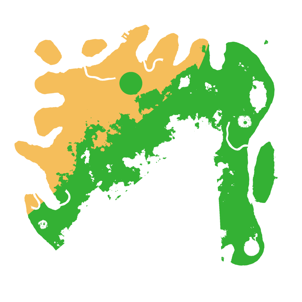 Biome Rust Map: Procedural Map, Size: 3500, Seed: 1128957864