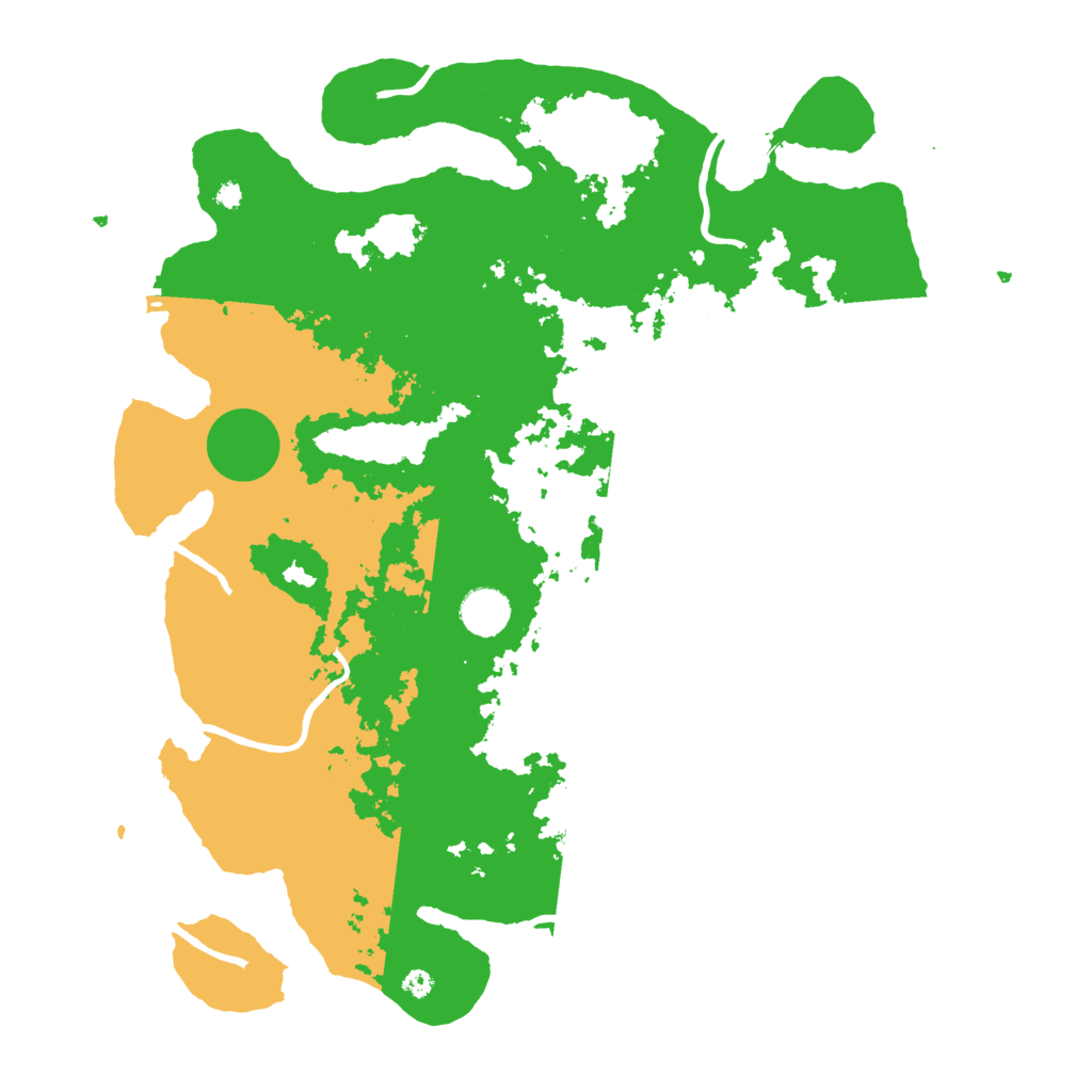 Biome Rust Map: Procedural Map, Size: 3950, Seed: 135791592