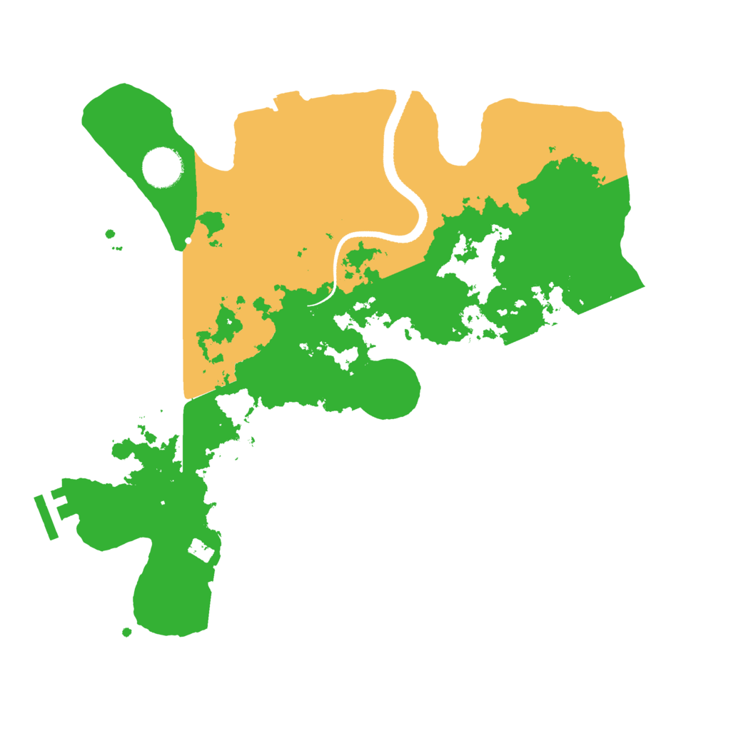 Biome Rust Map: Procedural Map, Size: 3200, Seed: 27051004