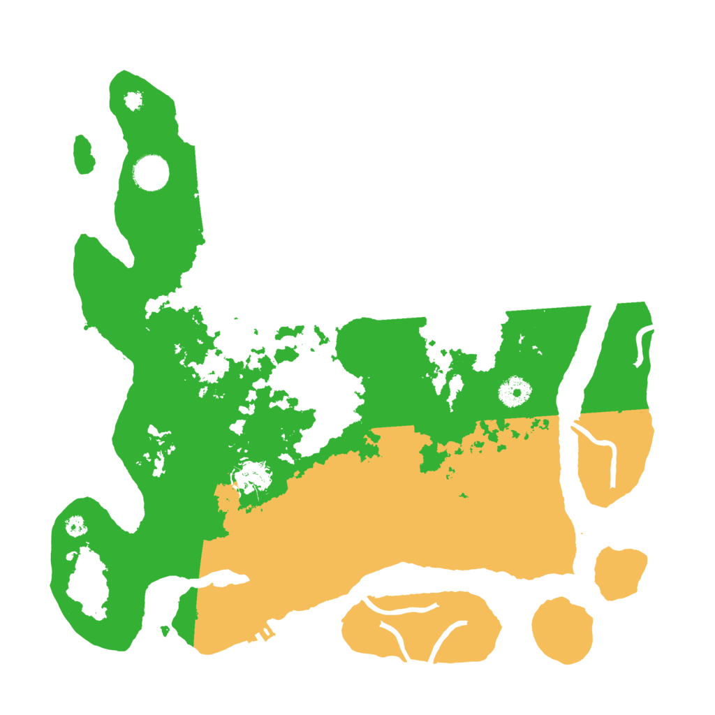 Biome Rust Map: Procedural Map, Size: 3500, Seed: 490490876