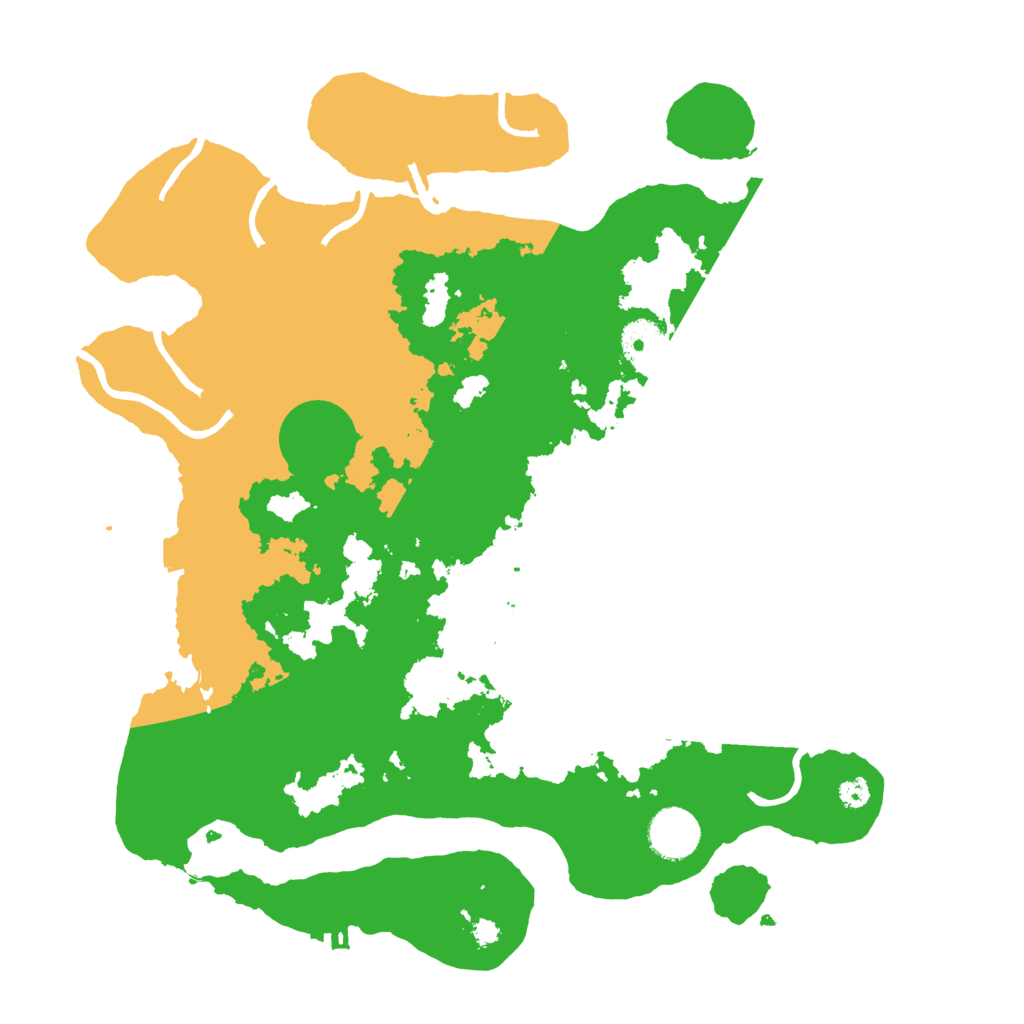 Biome Rust Map: Procedural Map, Size: 3500, Seed: 55488