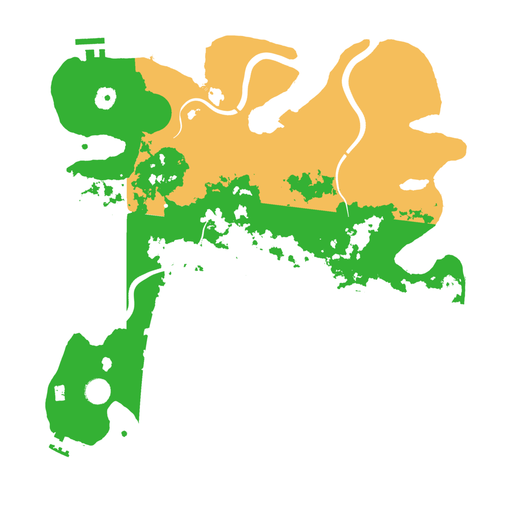 Biome Rust Map: Procedural Map, Size: 3500, Seed: 28624