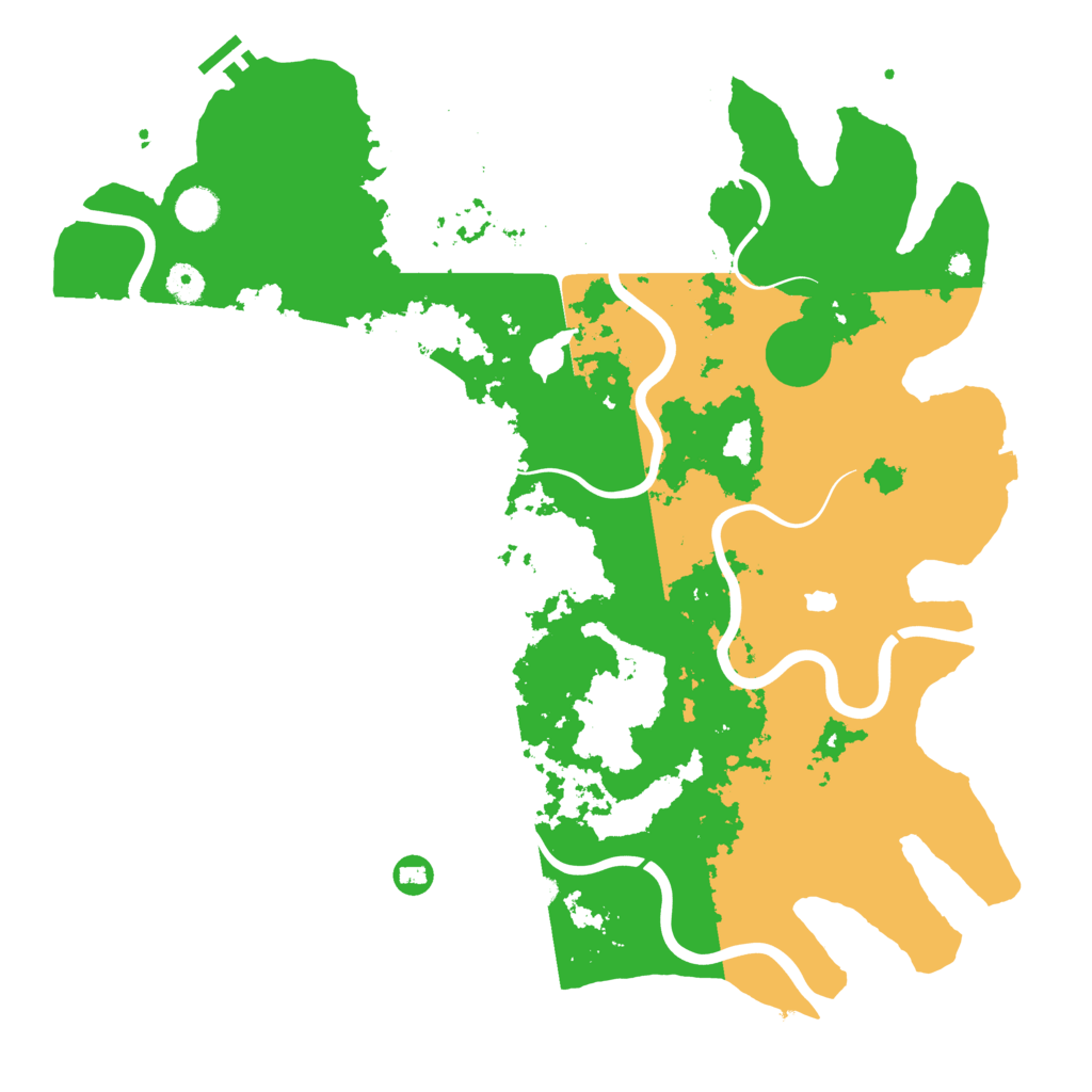 Biome Rust Map: Procedural Map, Size: 4400, Seed: 86151152