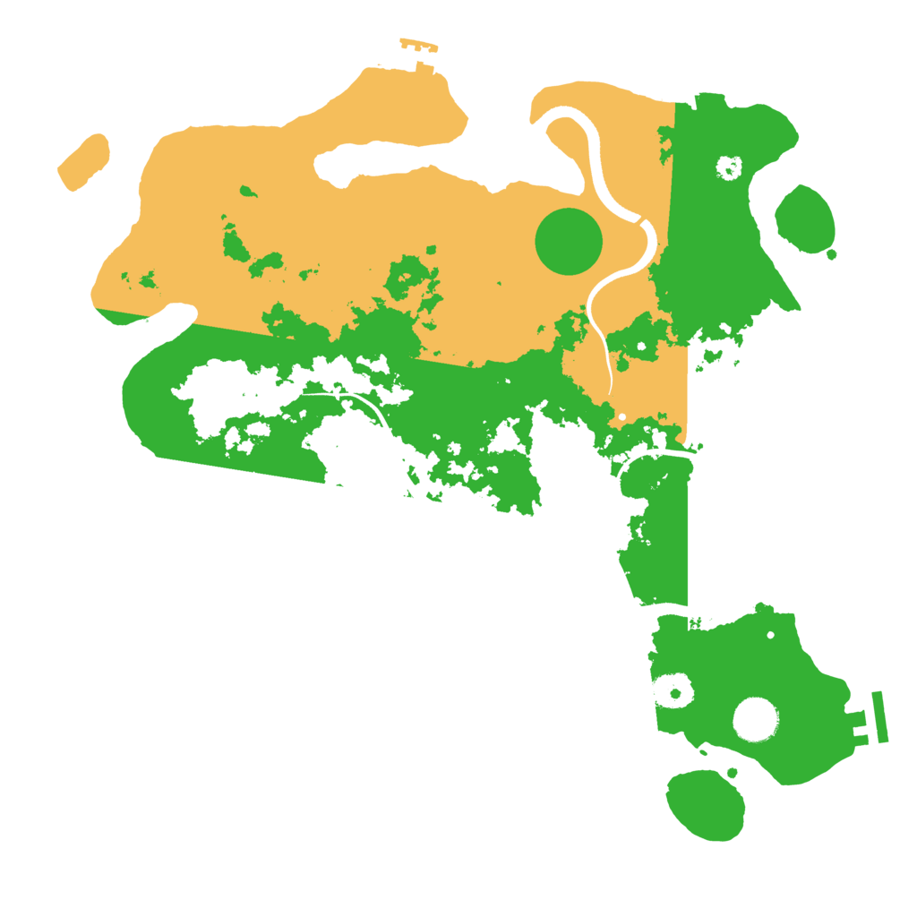 Biome Rust Map: Procedural Map, Size: 3600, Seed: 52722874