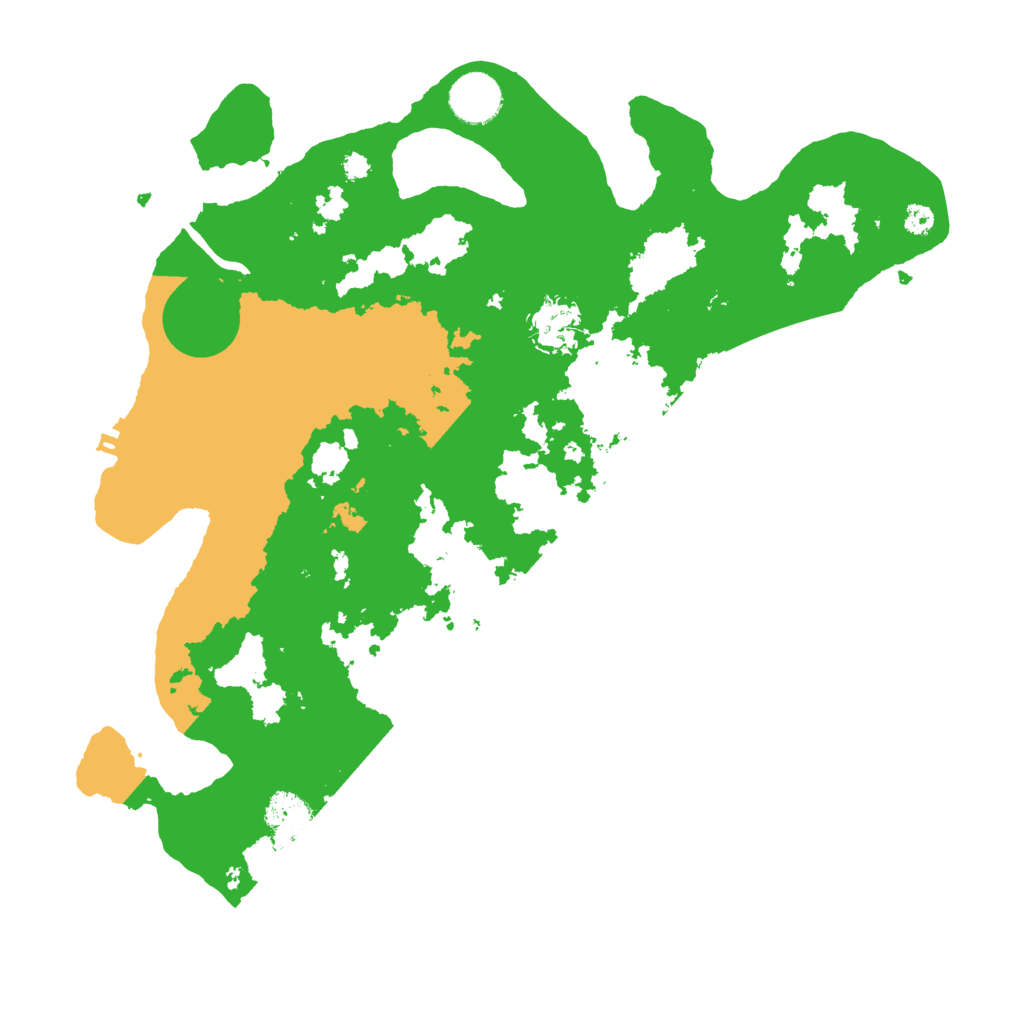 Biome Rust Map: Procedural Map, Size: 3500, Seed: 185207201