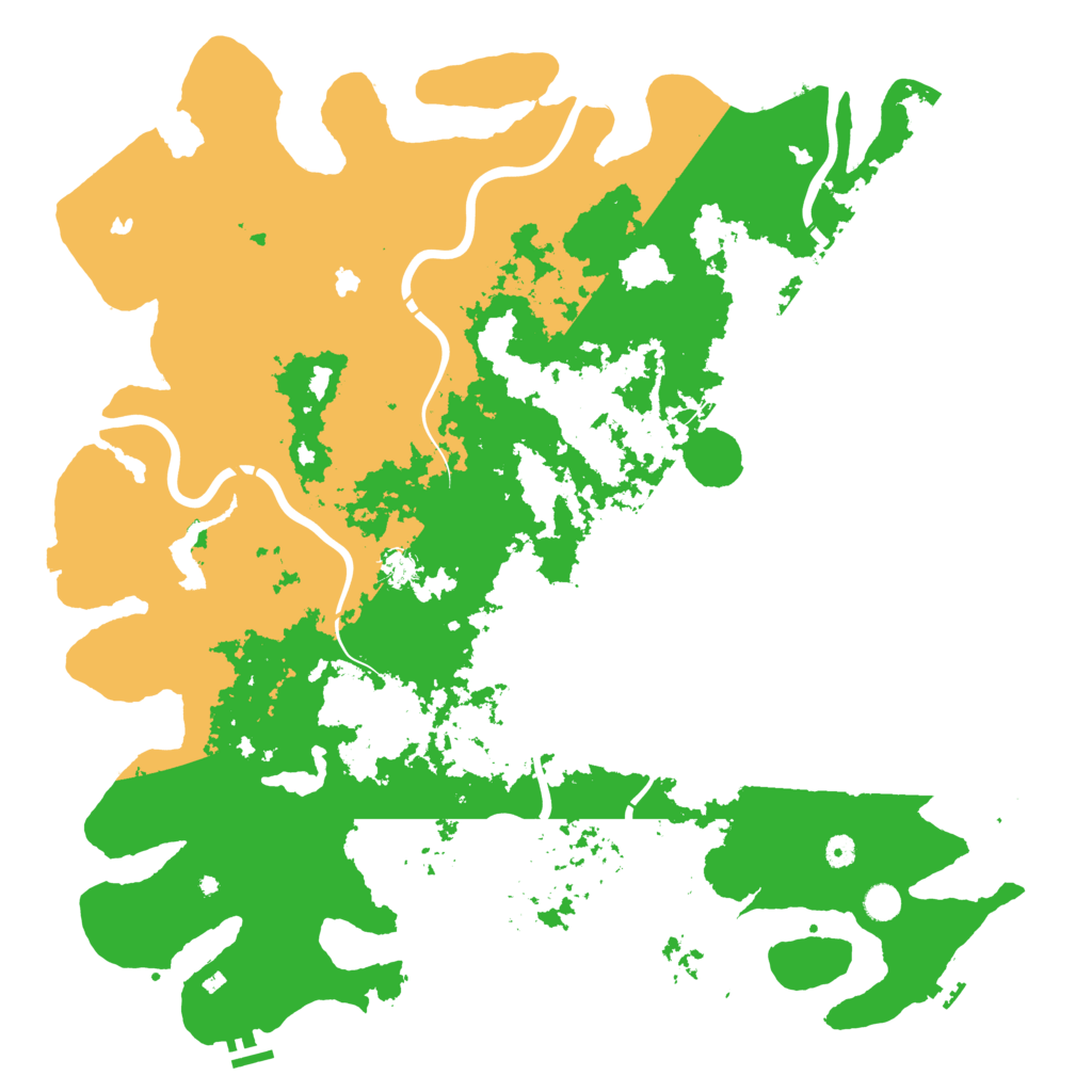 Biome Rust Map: Procedural Map, Size: 5200, Seed: 88666321
