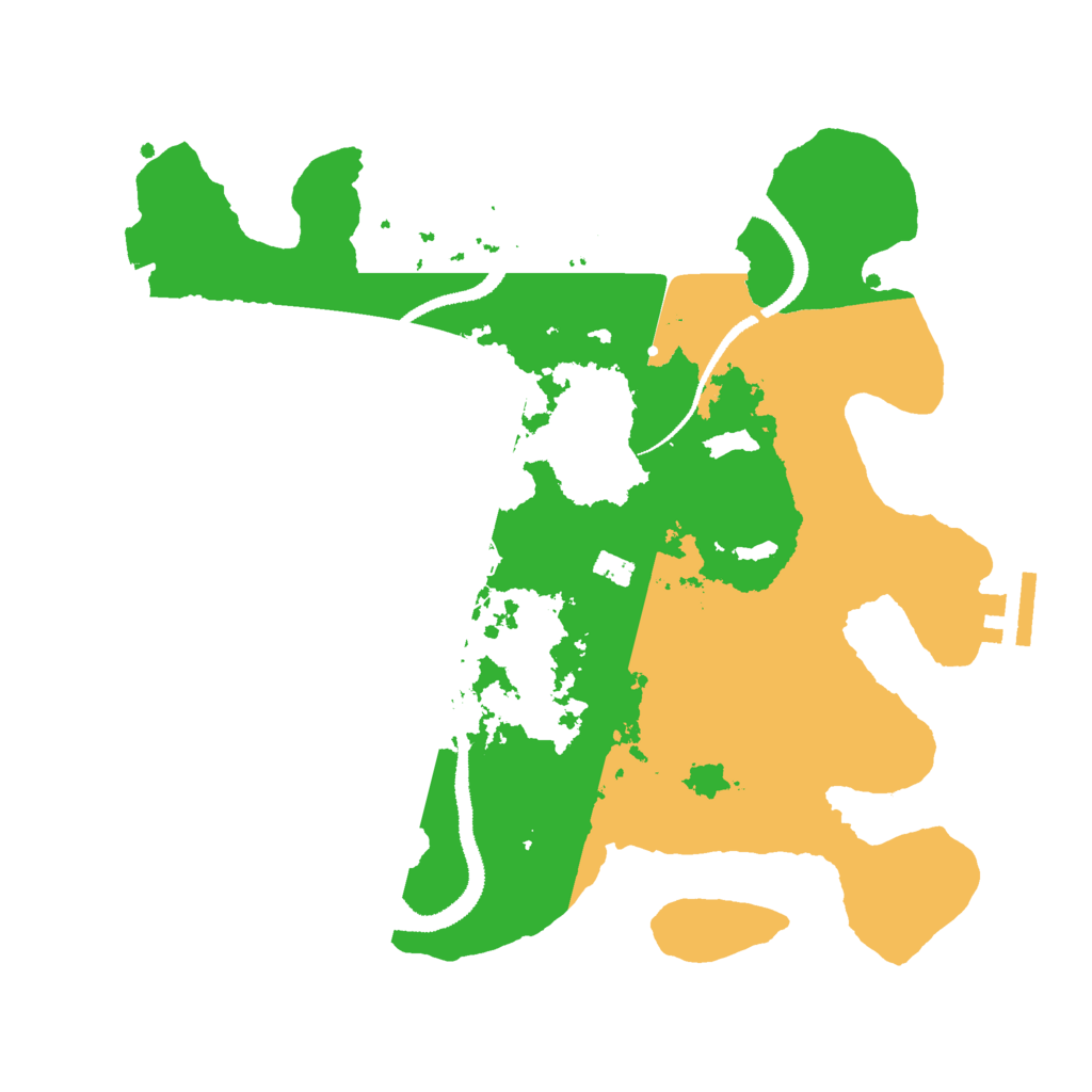 Biome Rust Map: Procedural Map, Size: 3000, Seed: 1105252