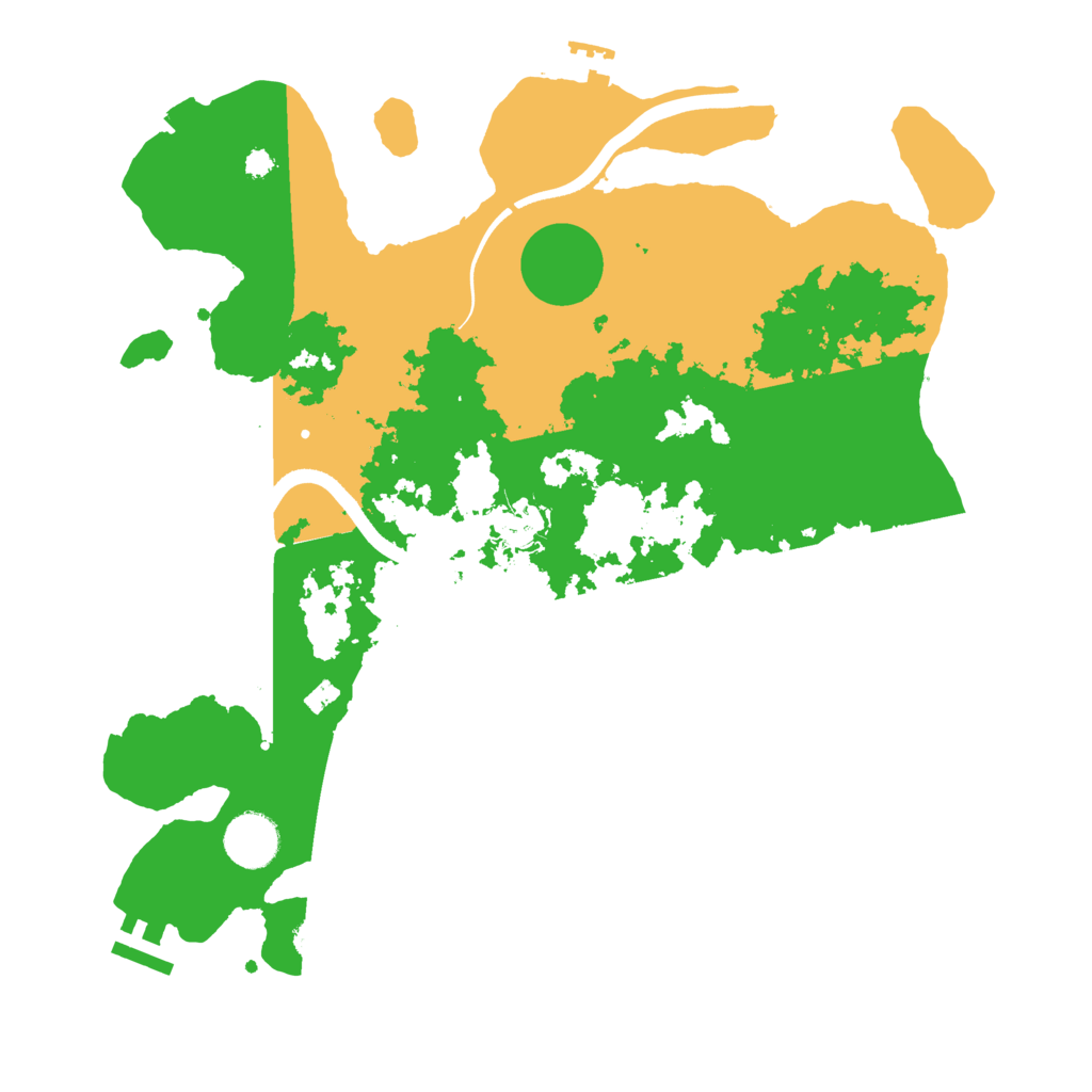 Biome Rust Map: Procedural Map, Size: 3500, Seed: 210357780