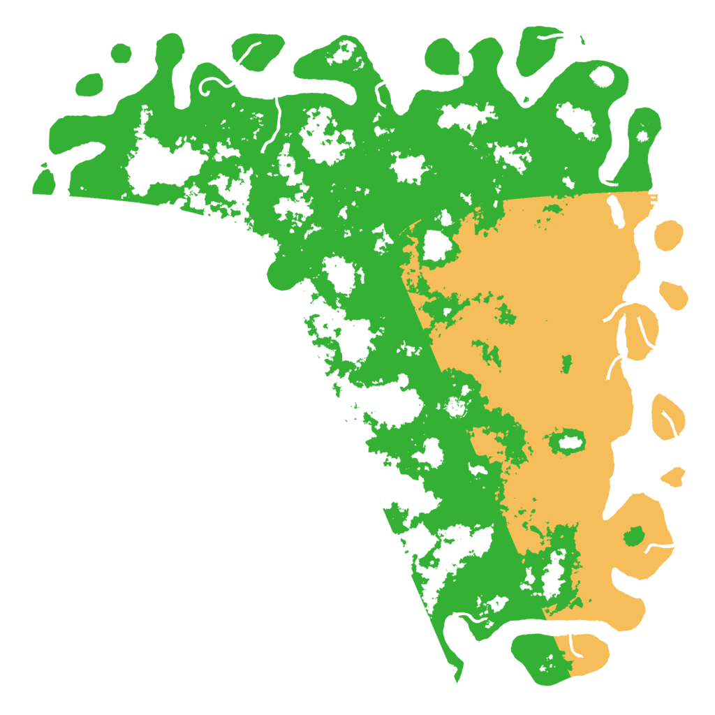 Biome Rust Map: Procedural Map, Size: 6000, Seed: 750057