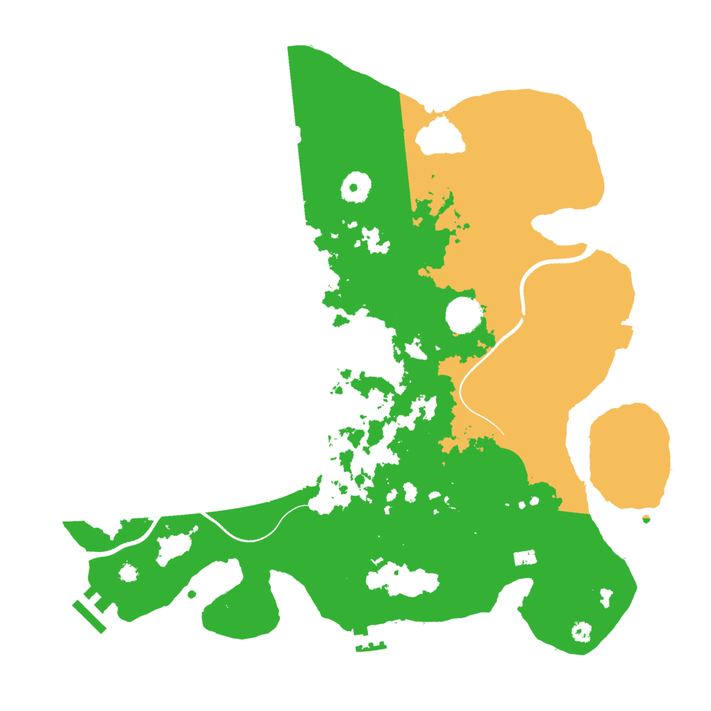 Biome Rust Map: Procedural Map, Size: 3500, Seed: 73678679