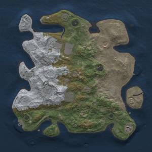 Thumbnail Rust Map: Procedural Map, Size: 3500, Seed: 73678679, 15 Monuments