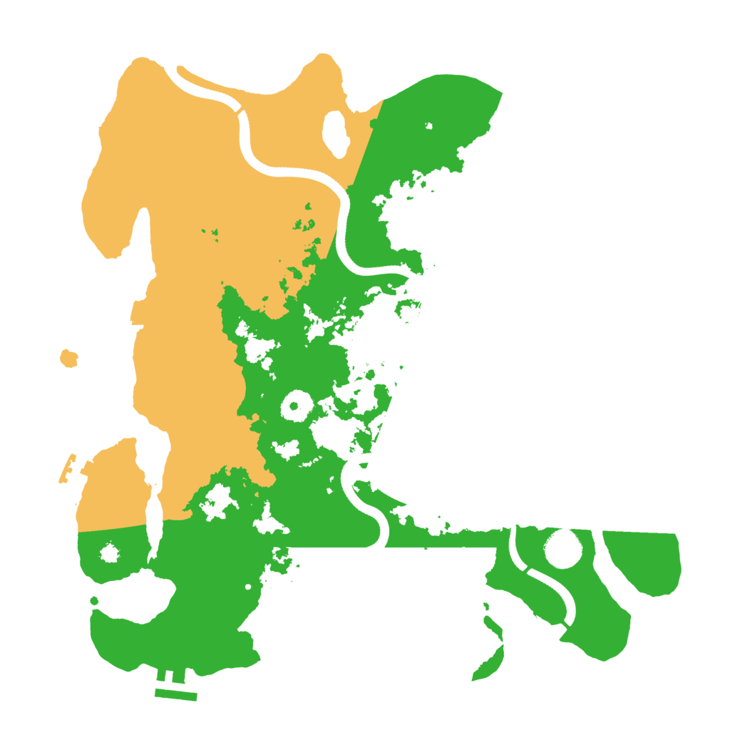 Biome Rust Map: Procedural Map, Size: 3500, Seed: 12495913