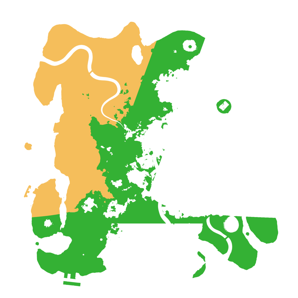 Biome Rust Map: Procedural Map, Size: 3500, Seed: 12495913