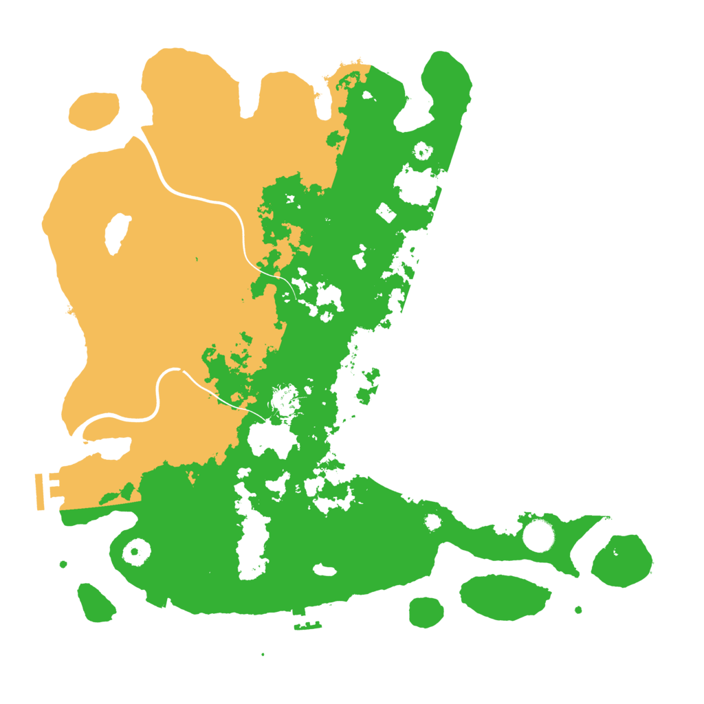 Biome Rust Map: Procedural Map, Size: 3900, Seed: 89870812