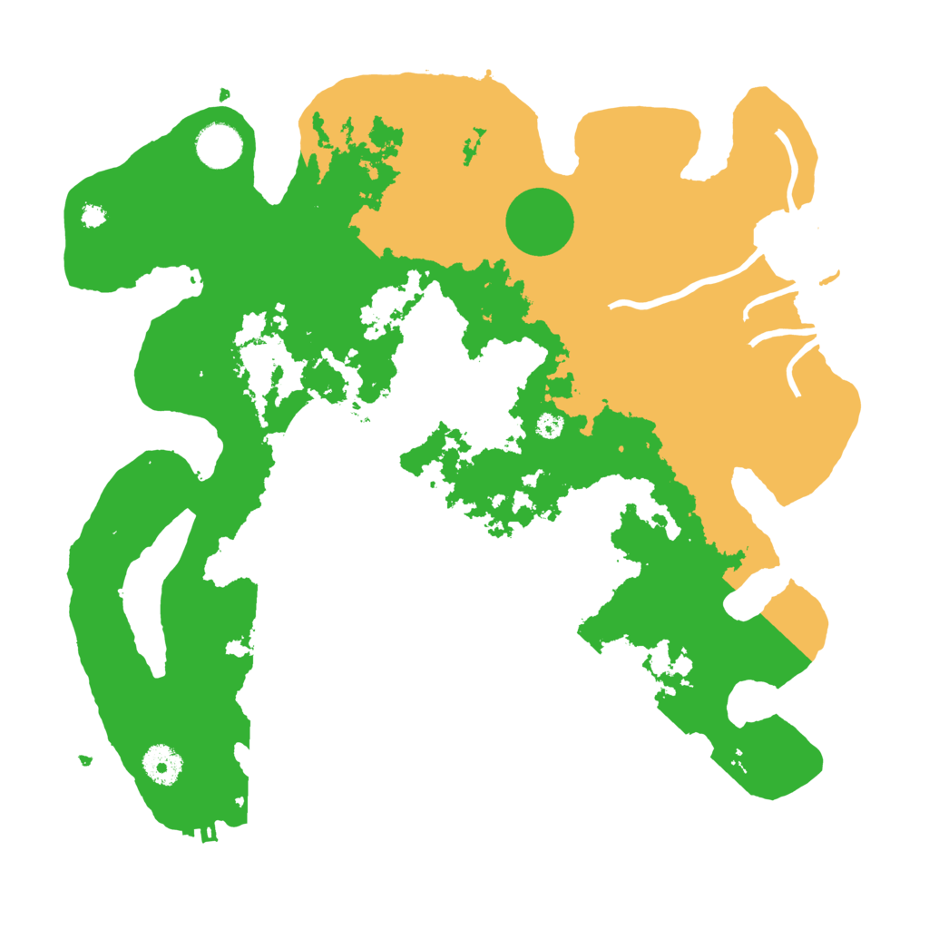 Biome Rust Map: Procedural Map, Size: 3600, Seed: 80255934