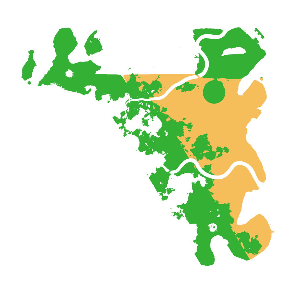 Biome Rust Map: Procedural Map, Size: 3500, Seed: 45673393
