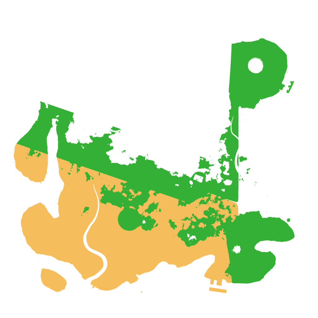 Biome Rust Map: Procedural Map, Size: 3700, Seed: 37361358