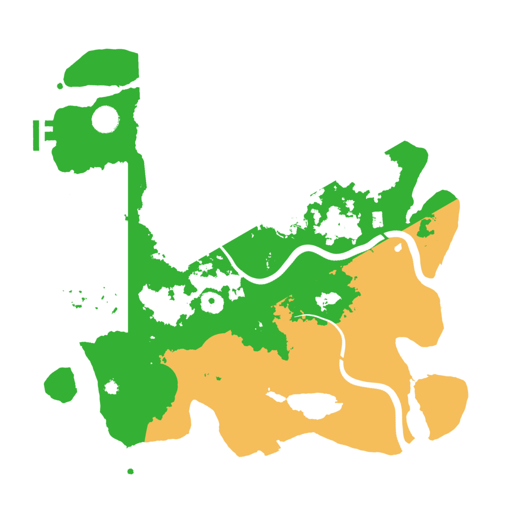 Biome Rust Map: Procedural Map, Size: 3400, Seed: 67609529