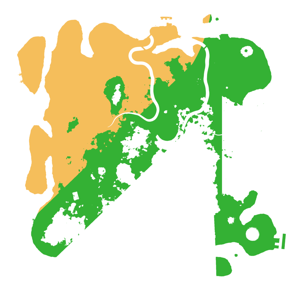 Biome Rust Map: Procedural Map, Size: 3900, Seed: 94750251