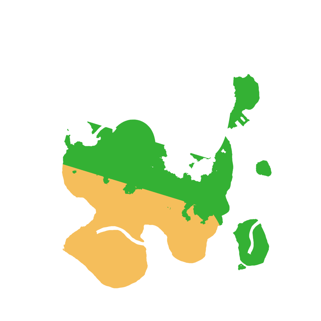 Biome Rust Map: Procedural Map, Size: 2200, Seed: 6543