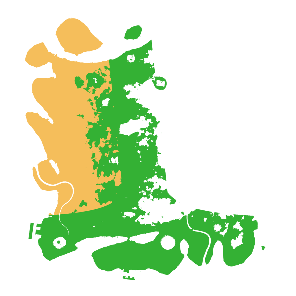 Biome Rust Map: Procedural Map, Size: 3700, Seed: 41341586