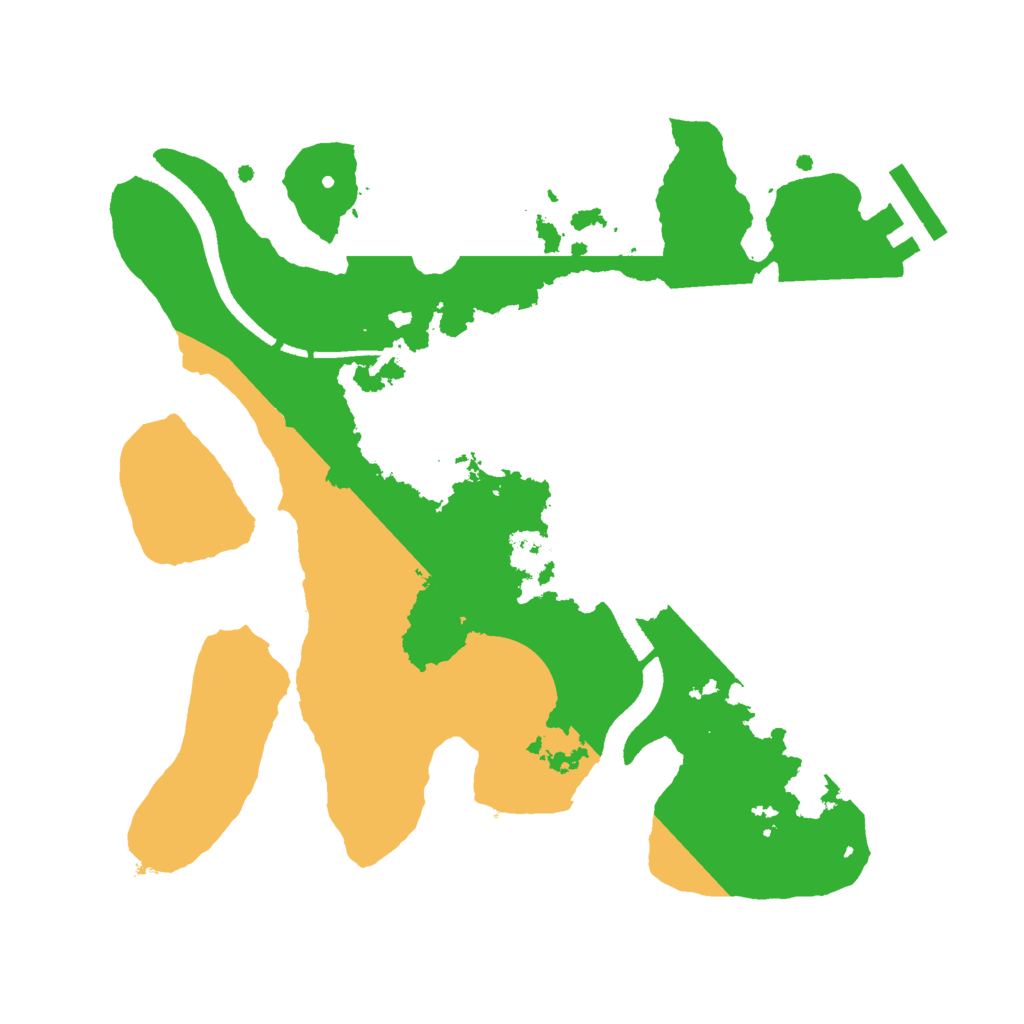 Biome Rust Map: Procedural Map, Size: 2500, Seed: 9834765