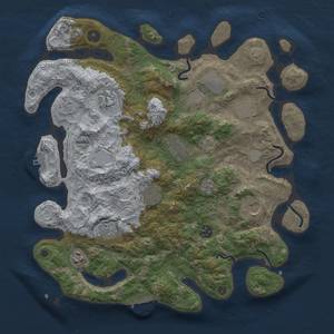 Thumbnail Rust Map: Procedural Map, Size: 3800, Seed: 55645977, 18 Monuments