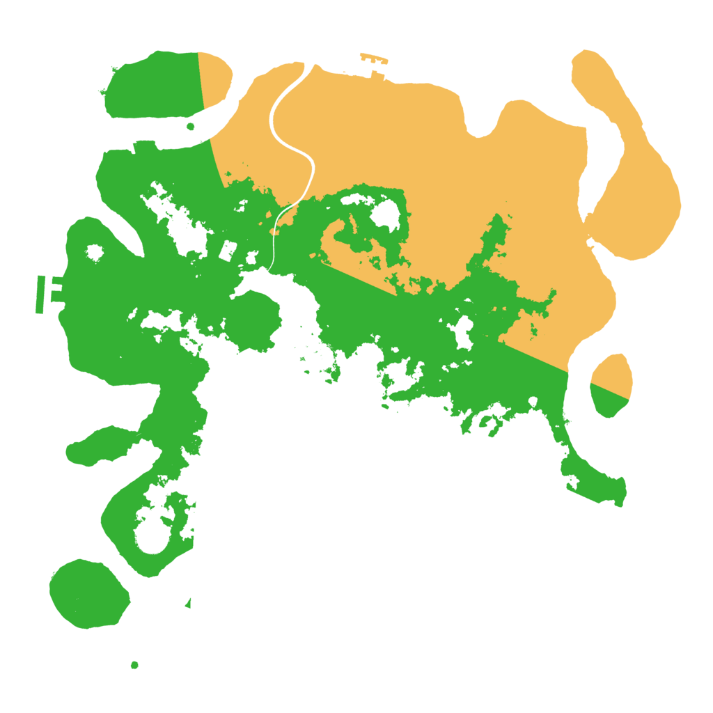 Biome Rust Map: Procedural Map, Size: 3800, Seed: 87286903