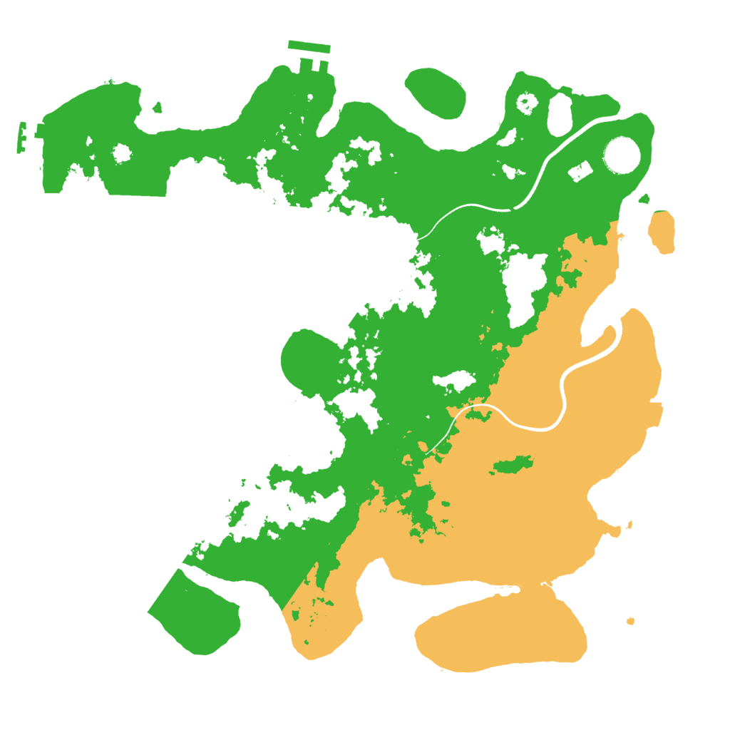 Biome Rust Map: Procedural Map, Size: 3500, Seed: 78854
