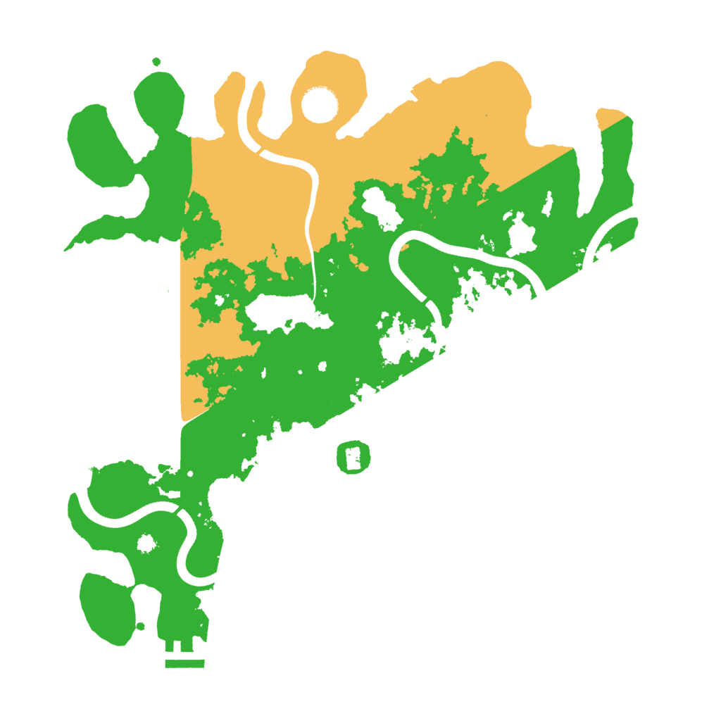 Biome Rust Map: Procedural Map, Size: 3500, Seed: 2128630955