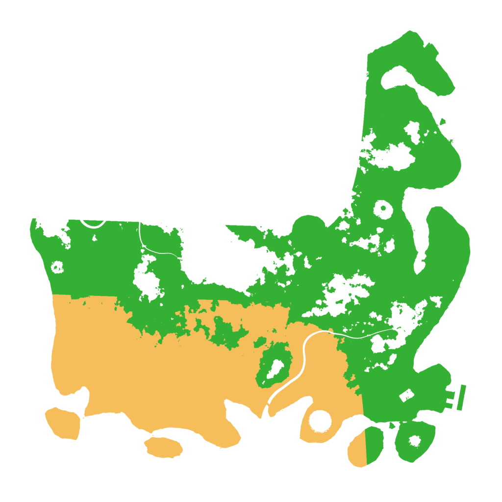 Biome Rust Map: Procedural Map, Size: 3950, Seed: 3687141